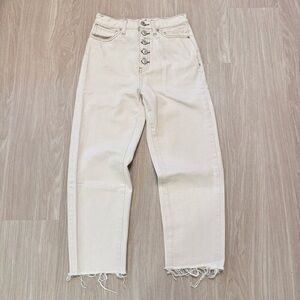Free people Barrel Jean in Ivory